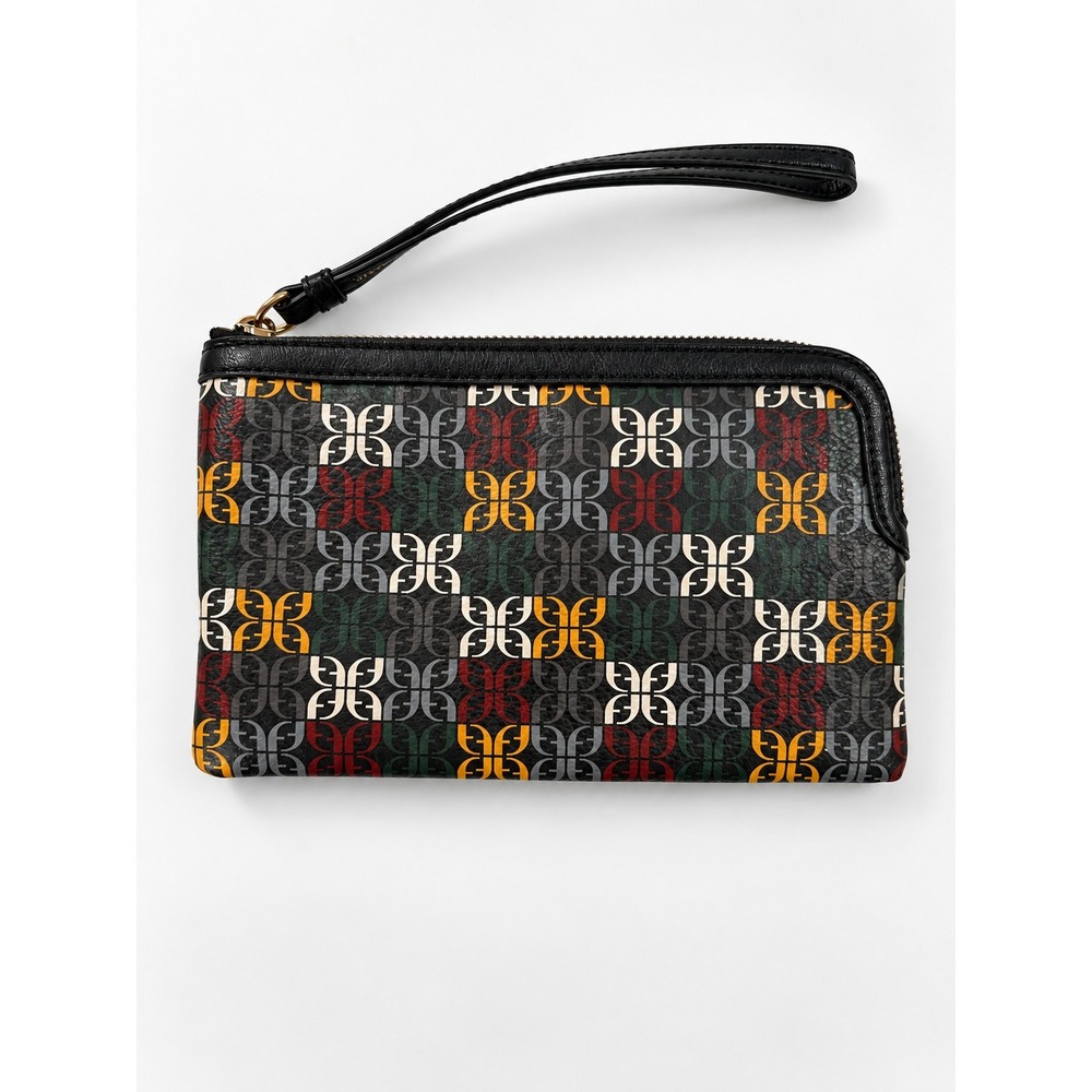 Fossil Sofia Multi Logo Zip Wristlet Approx 8.25 x 4.5 In NWT